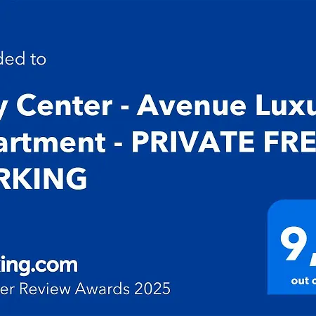 Center - Avenue Luxury - Private Free Parking דירה *